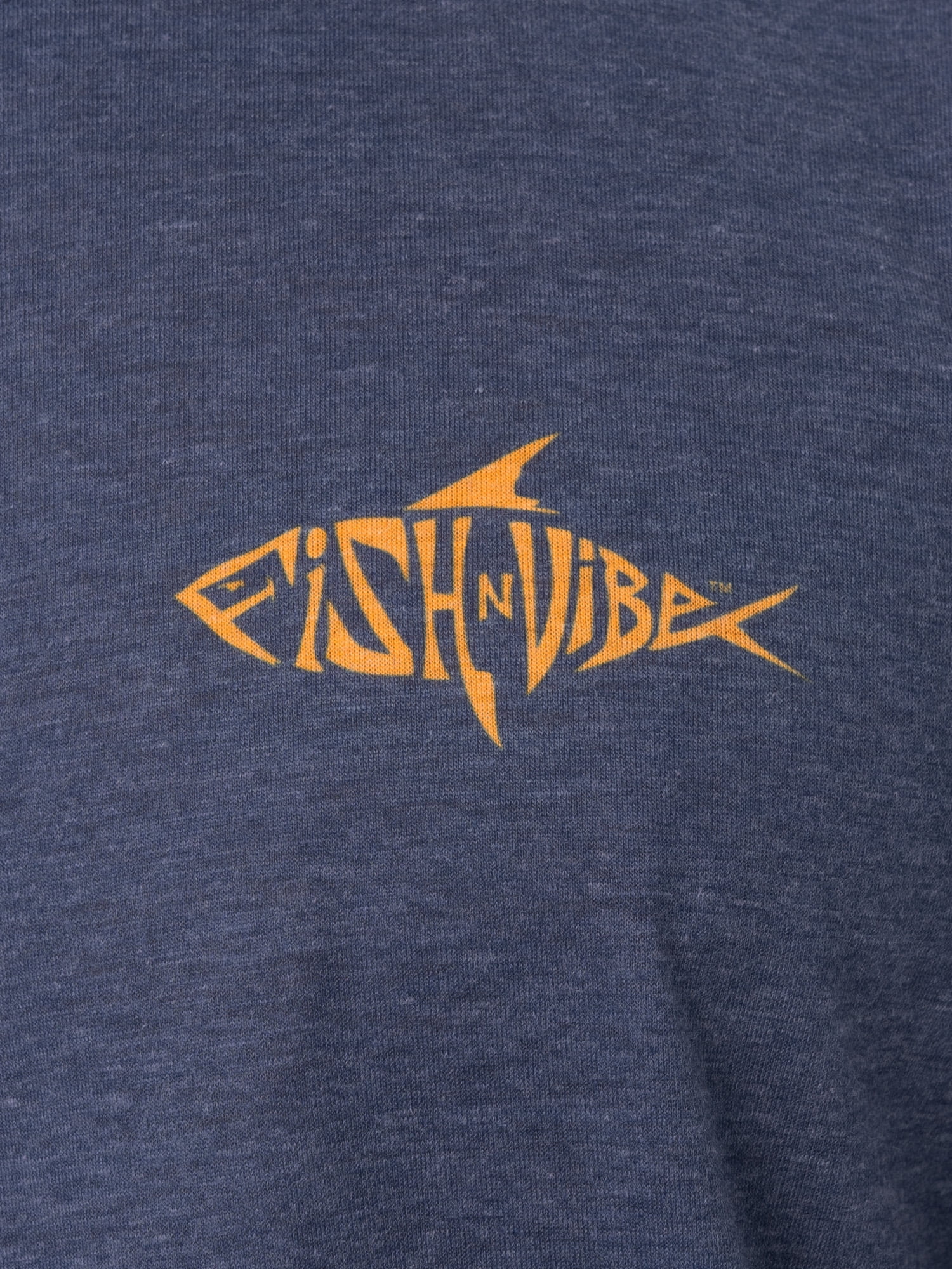 Fish N Vibe Men's Short Sleeve Fishing Performance Outdoor Graphic T-Shirt, Crown Blue, 3XL