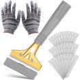 thumbnail image 1 of Bates- Razor Blade Scraper Tool, 4 Inch, Floor Razor Scraper Tool with 30 Extra Carbon Steel Blades and a Pair of Safety Gloves, 1 of 6