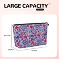 thumbnail image 4 of Picia Cute Nautical Printed Leather Travel Toiletry Bag,Cosmetic Organizer, Makeup Travel Bag, Durable Travel Pouch, Compact Toiletry Bag, Travel Accessories, 4 of 6