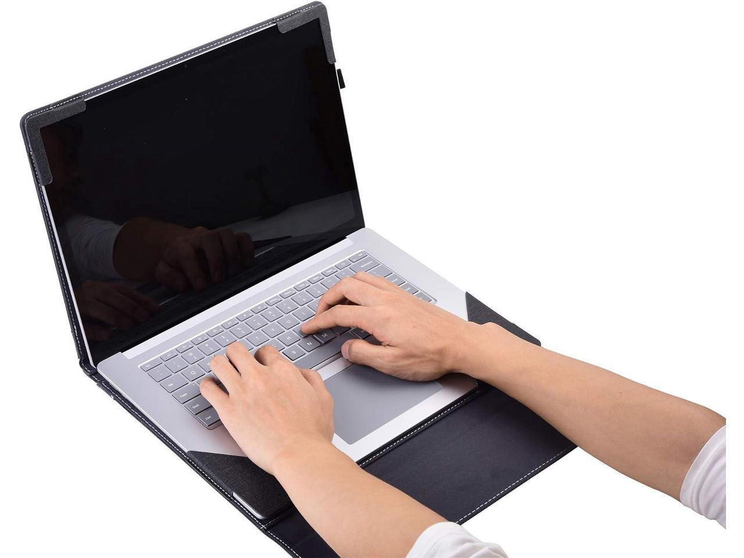 Laptop Case for Microsoft Surface Laptop 6 / Laptop 5 / Laptop 4 / Laptop 3 / Laptop 2 / Laptop 1 15 inch PU Leather Protective Cover with Pencil Holder
