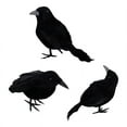 thumbnail image 1 of 3/6Pcs Halloween Black Crow Model Simulation Fake Bird Animal Scary Toys For Halloween Party Home Decoration Horror Props, 1 of 5