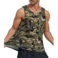 thumbnail image 3 of Thrilos Camo Muscle Sleeveless Tank Tops Gym Quick Dry T Shirts Workout Big & Tall Tank, 3 of 7
