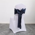 thumbnail image 5 of Uanit Wedding Chair Sash Delicate Bows with Tulle and Ribbon Design, Elegant Solid Color Silk Chair Back Decor for Reception Banquet Aisle Seating Decoration, 5 of 6