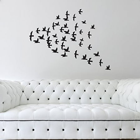 flock of birds wall decal - wall sticker, vinyl wall art, home decor