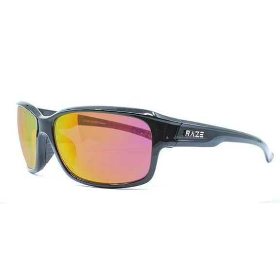 Raze Eyewear Ledge Golf Sport Motorcycle Riding Sunglasses Black Frame w/ Polarized Lenses