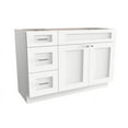 thumbnail image 2 of Disar 51" Single Bathroom Vanity Base Only in White, 2 of 11