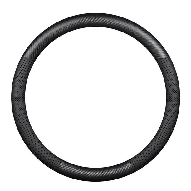 Funda Universal Para Volante De Invierno, De Piel, Antideslizante, 37-39 Cm, Color Negro