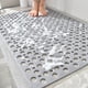thumbnail image 4 of Fiudx Alfombrilla de Baño Antideslizante de Tpe Suave, Diseño a Prueba de Fugas con Múltiples Orificios, Ventosas Fuertes para Mayor Seguridad, Ideal para Duchas de Baño, Decoración Moderna para El H, 4 of 6