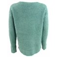 thumbnail image 2 of LUCKY BRAND Womens Teal Embroidered Long Sleeve V Neck Sweater Size: L, 2 of 2