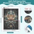 thumbnail image 5 of Bohemian Lotus Flower 5D Diamond Painting Kit - DIY Full Drill Mandala Art for Spiritual Home Decor, 5 of 5