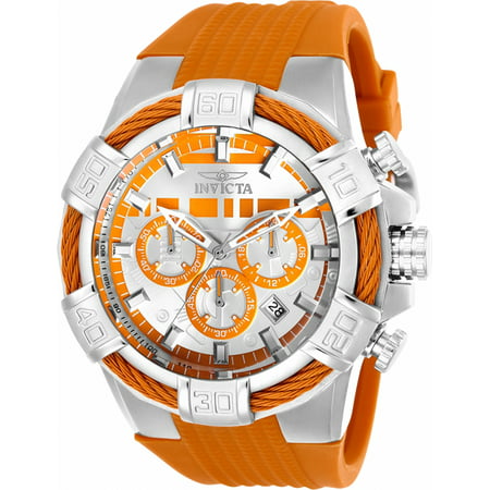 Invicta Men's Star Wars Chrono 100m Stainless Steel/Orange Silicone Watch 26261