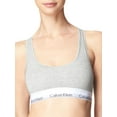 thumbnail image 2 of Calvin Klein Modern Cotton Unlined Bralette F3785 Color: Heather Gray Size: X SMALL, 2 of 13