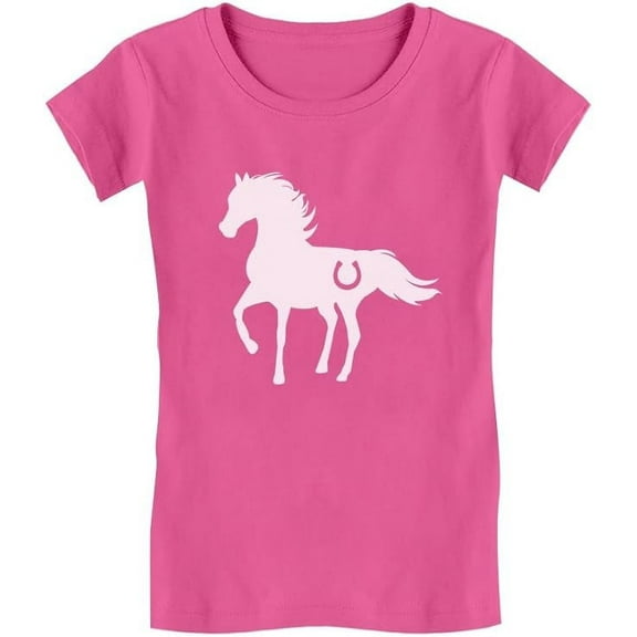 Tstars Girls' Love Horses T-Shirt - Ideal Horse Lover's Gift - Youth Size - Wow, Pink