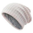 thumbnail image 4 of Dyfzdhu Headwear Women Winter Hat Warm Chunky Cable Knit Hats Soft Stretch Thick Cute Knitted Cap for Cold Weather Pink, 4 of 4