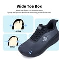 thumbnail image 2 of HI HATIDE Wide Toe Box Shoes Women Arch Support Walking Shoes for Plantar Fasciitis Wide Width Orthotic Tennis Sneakers, 2 of 7