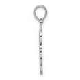 thumbnail image 2 of Finest Gold Sterling Silver Polished Vertical OBX Pendant, 2 of 4