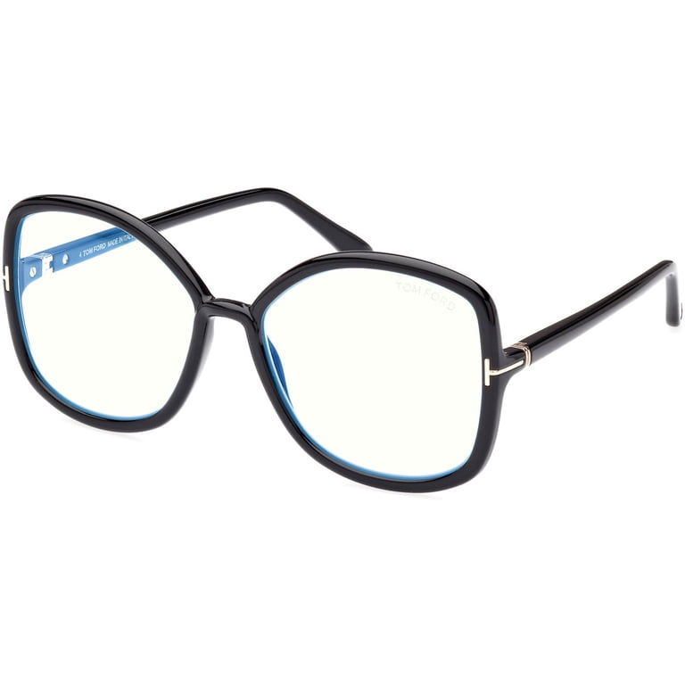 Tom Ford FT5845-B 001 BRAND NEW Eyeglasses Black Blue Block Butterfly Women Tom Ford | Accessories | New Tom Ford Ft5845b 0 Shinyblack  main image 3