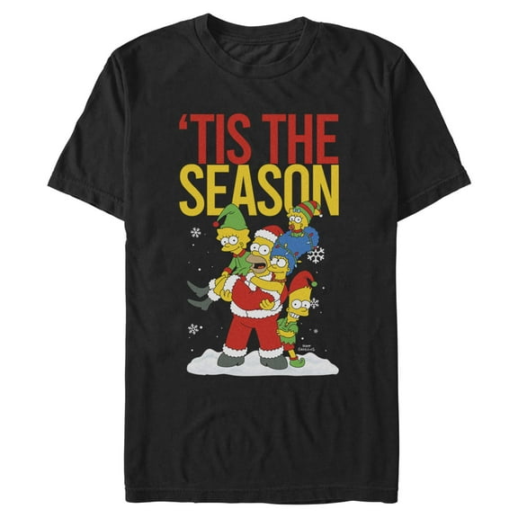 Mens The Simpsons Tis The Season Family T Shirt