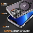 thumbnail image 5 of Decase Magnetic Case for iPhone 11 Pro Max,Compatible with Mag-safe,Military-Grade Protection,Slim Stylish Non-Yellowing Shockproof Case for iPhone 11 Pro Max,Clear Anti-Scratch Back Cover,Black, 5 of 8