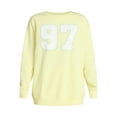 thumbnail image 5 of No Boundaries Oversized Graphic Sweatshirt, Midweight, Women's XXS-XXL, 5 of 6