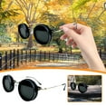 thumbnail image 2 of Adjustable Tint Sunglasses for Men, 1-9 Gears Polarized Round Lenses with ND Filter, Retro Beach Sunglasses for Outdoor Activities, Stylish & Functional Shade Glasses, 2 of 8