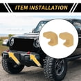 thumbnail image 2 of Unique Bargains Car Bumper Tow Hook Covers for Jeep Wrangler JK JL Gladiator TJ 2007-2023 Tow Cover Cap Rubber Beige 2pcs, 2 of 6