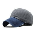 thumbnail image 2 of Visland Vintage Cotton Blend Washed Adjustable Baseball Caps Men and Women, Unstructured Low Profile Plain Classic Retro Dad Hat, 2 of 3