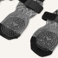 thumbnail image 5 of Unique Bargains 4Pcs Non-Slip Dog Socks with Adjustable Tapes Gray L, 5 of 7