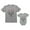 Dad Gray / Baby Gray, variant on Our First Father's Day Dad & Baby Matching Set Infant Bodysuit & Men's T-Shirt Dad Gray Medium / Baby Pink 24M (18-24M)
