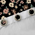 thumbnail image 4 of Feelyou Black Wheat Flower Curtains Pack of 2 (42x84 Each), Retro French Floral Curtains Blackout, Countryside Theme Bedroom Curtains, Curtains and Drapes Room Decor, 4 of 6