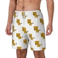 thumbnail image 2 of Balery Leopard Print Mens Swim Trunks Swim Shorts for Men Quick Dry Inseam Beach Shorts with Compression Liner Pocket-XX-Large, 2 of 9
