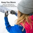 thumbnail image 4 of EvridWear Mens Thermal Winter Gloves Touch Screen Glove Driving Texting for Cold Weather (Half Finger- Dark Gray*3), 4 of 5