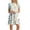 Yellow independence day dresses for women, variant on Wenini Summer Dresses for Women Crewneck Short Sleeve Mini Floral Print Summer Dresses Casual Loose T-Shirt Pleated Beach Dress Beige xl