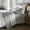 Silver, variant on Superior Carmen 100% Cotton Relaxed Wash Bed Sheet Set, Queen, Blue