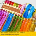 thumbnail image 5 of Counted Easy Cross Stitch Kits Sketching of Girl Face Color Stamped Embroidery for Starter Kits DIY 11CT Stamped Patterns Embroidery Needlework Kit Supplies 12 Inch Hoop Included(275-E), 5 of 6