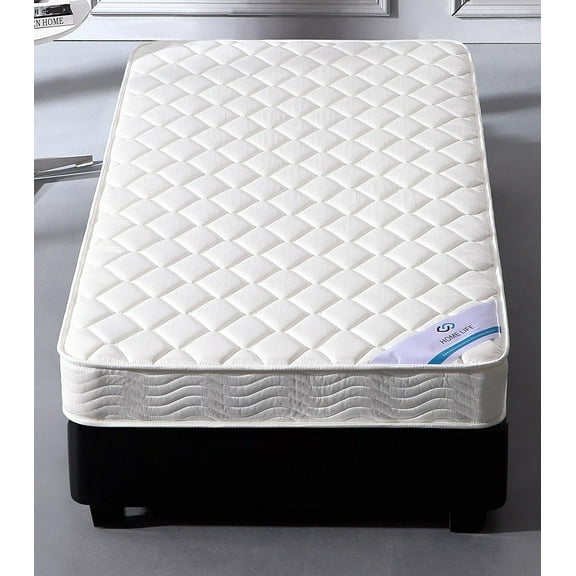 Home Life 6" Full Mattress: Medium-Firm Hybrid with Bonnell Springs and US Certified Foam