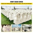 thumbnail image 3 of KFFKFF 100PCS Beige Spandex Stretchable Folding Solid Chair Covers, Foldable Wedding Banquet Decorations Slipcovers for Nuptials, Festive Occasions, 3 of 9