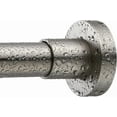 thumbnail image 2 of PLAZA  Shower Curtain Rod Tension- Never Rust No Drill Non-Slip Spring Tension Shower Rod, 43-73 inches 304 Stainless Steel, Brushed Nickel, 2 of 18