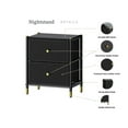 thumbnail image 3 of DECOMOMO Table de Chevet avec Tiroirs / 2 Niveaux / Table d'Appoint avec Paniers de Rangement, 3 of 5