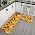 thumbnail image 2 of Halloween Icons Pattern Kitchen Rugs Sets Of 2,Anti Fatigue Kitchen Mat Rugs Non Slip Washable,Decorative Kitchen Floor Mats for Kitchen,Sink,Laundry,17"x30"+17"x47", 2 of 7