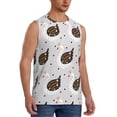thumbnail image 2 of Bixox Men's Cute Swan Printed Shirt Sleeveless Fitness Tank Top-X-Large, 2 of 5