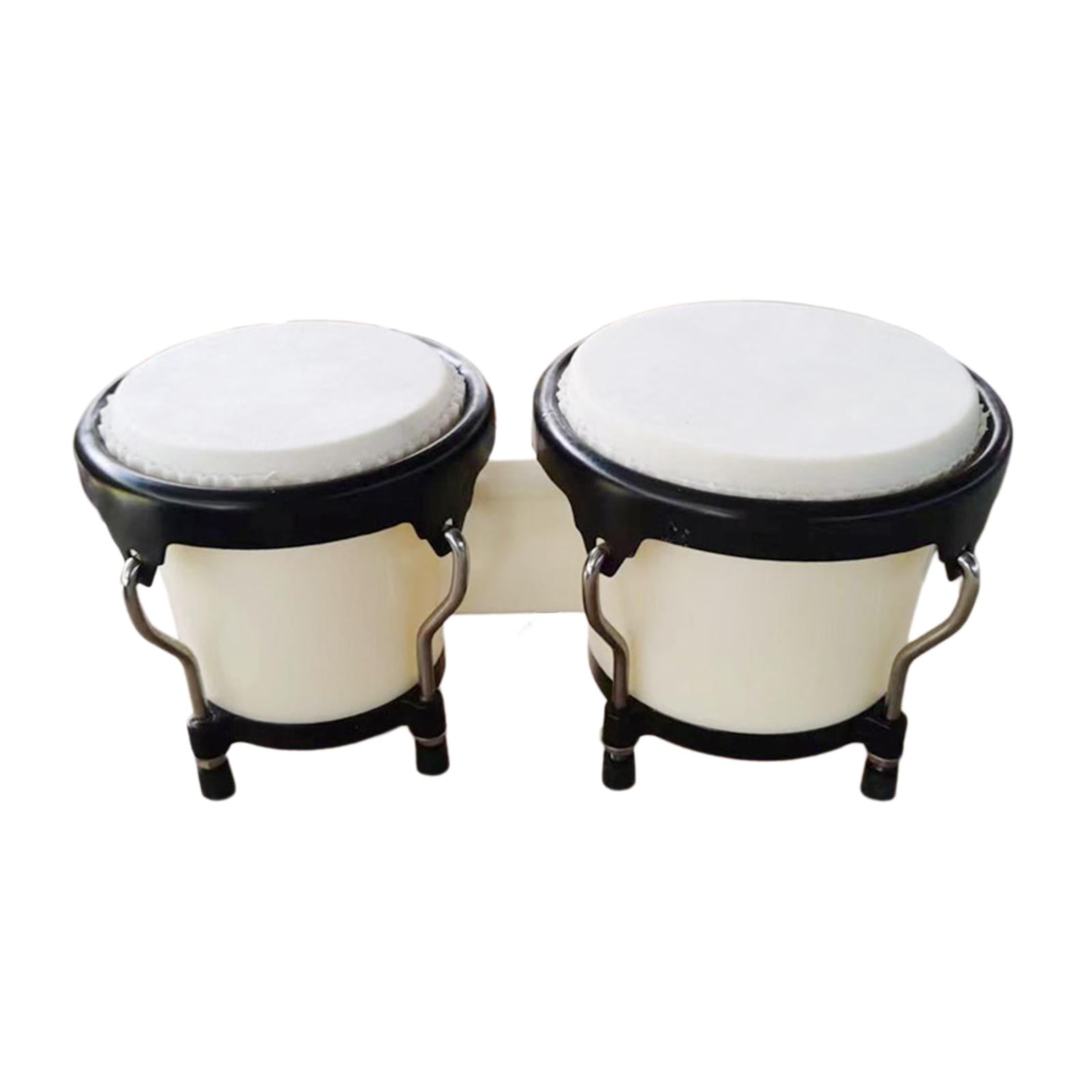 LeeQinersw African Drum Drum, Music Instruments, Bongo Drum Set for Birthday Gifts,Children White