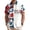 Commemoration of Independence14, variant on Mens Patriotic Hawaiian Shirt 250 Years Short Sleeve Casual 4th Of July Trendy Button Up Shirts for Streetwear