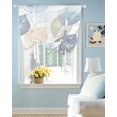 thumbnail image 2 of Blue Green Orange Leaves Tie Up Curtains for Window, Thermal Insulated Balloon Shade Adjustable Rod Pocket Curtains Valance Panels for Kitchen Bathroom Cafe 42 x 63 Spring Watercolor Botanical, 2 of 6
