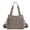 Gray, variant on Women Nylon Tote Bag Water resistant Multi-function Shoulder Handbag Light Travel Messenger Bags