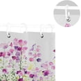 thumbnail image 5 of Coolnut Flowers Watercolor Bathroom Waterproof Shower Curtain Set, 60"X72" Bathtub Curtain with 12 Hooks for Bathroom Decor,Hotel,Room, 5 of 6