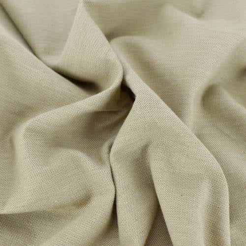 Natural Beige Cotton/Linen Shirting, Fabric By the Yard