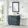 thumbnail image 4 of Gazsi 36" Single Bathroom Vanity Set in Charcoal Blue with Mirror, 4 of 11