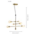 thumbnail image 2 of Xtricity - Suspension, Largeur 23 Pieds', de la Collection Elixir, Or, 2 of 5