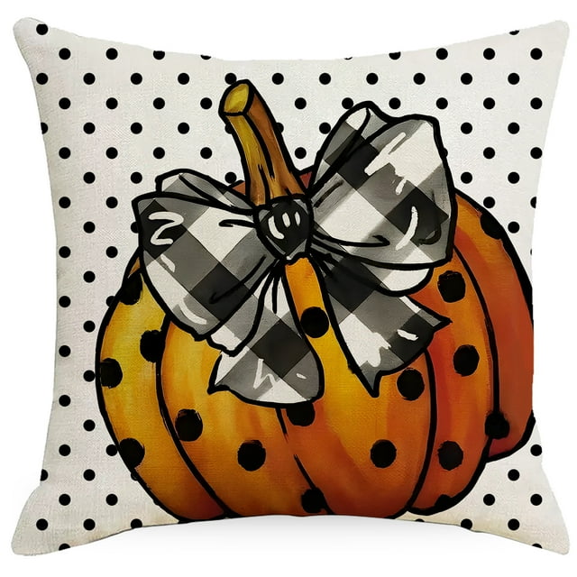 Fundas de almohada de fantasmas de Halloween, funda de cojín espeluznante de calabaza para sofá, juego de 4